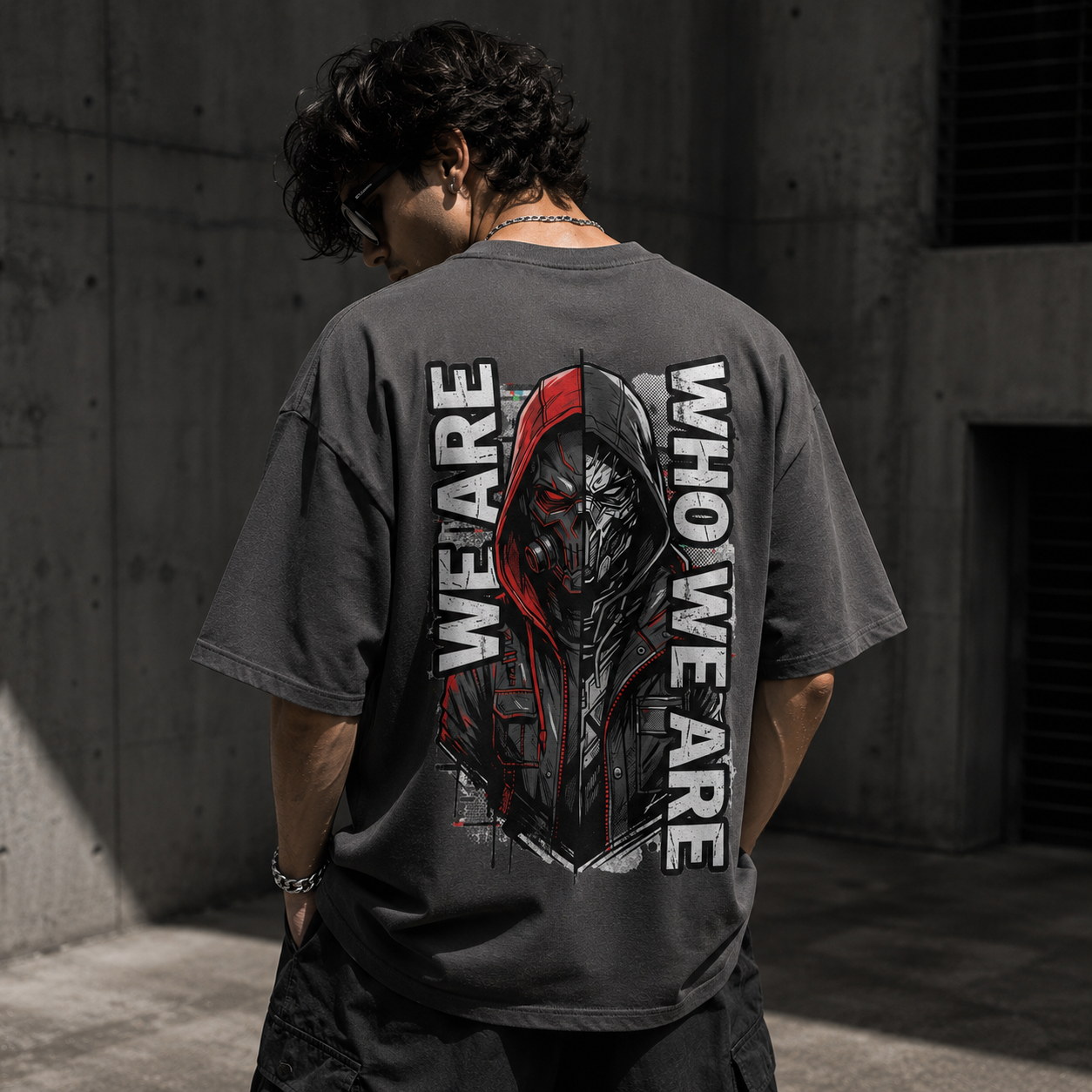 WE ARE WHO WE ARE Oversized Graphic Streetwear T-Shirt – Premium Tee