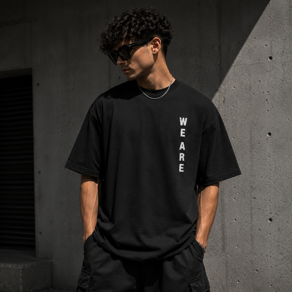 WE ARE WHO WE ARE Oversized Graphic Streetwear T-Shirt – Premium Tee